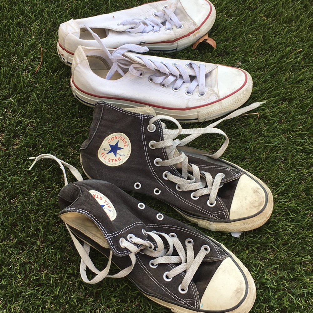 White and black chucks